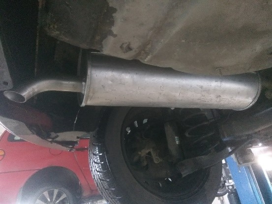 Замена глушителя