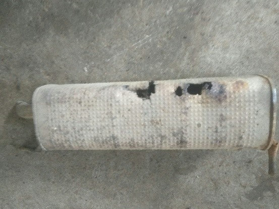 Замена глушителя