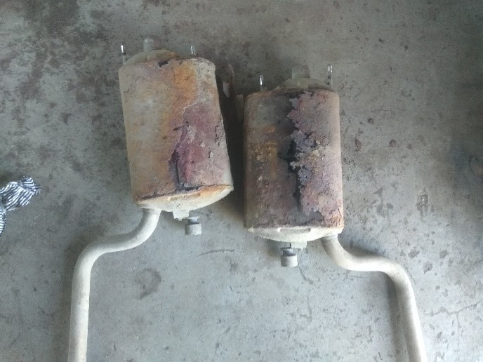 Замена глушителя